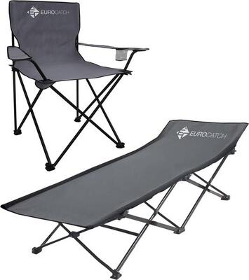 Campingstoel & opvouwbaar veldbed - festival set - campingset