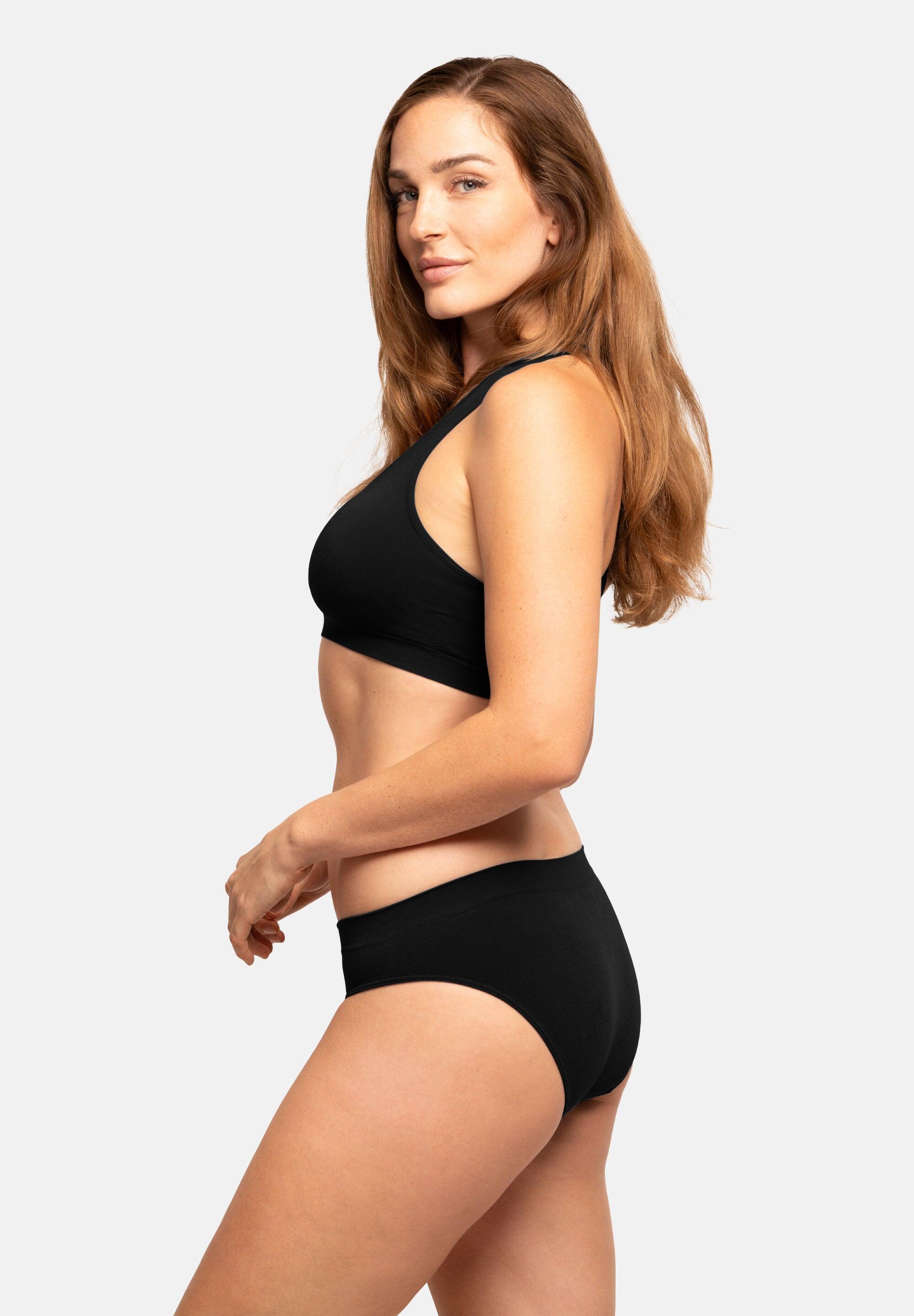 Culottes Bikini Femme en Bambou, Douces et Sans Coutures, 3 Pièces 4/6