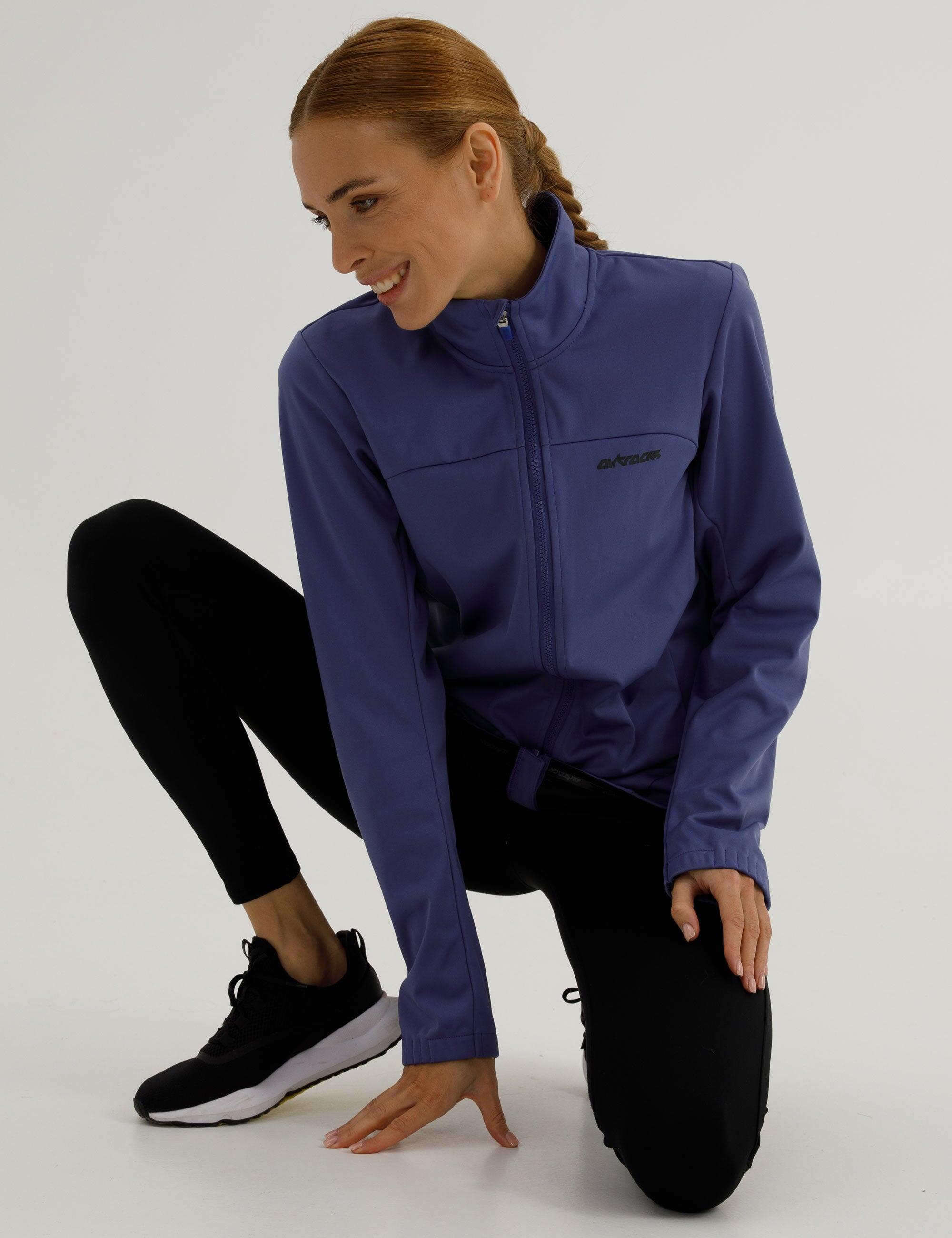 Damen Winter Fahrradjacke Softshell Thermalradjacke Advance Line Blau 4/4