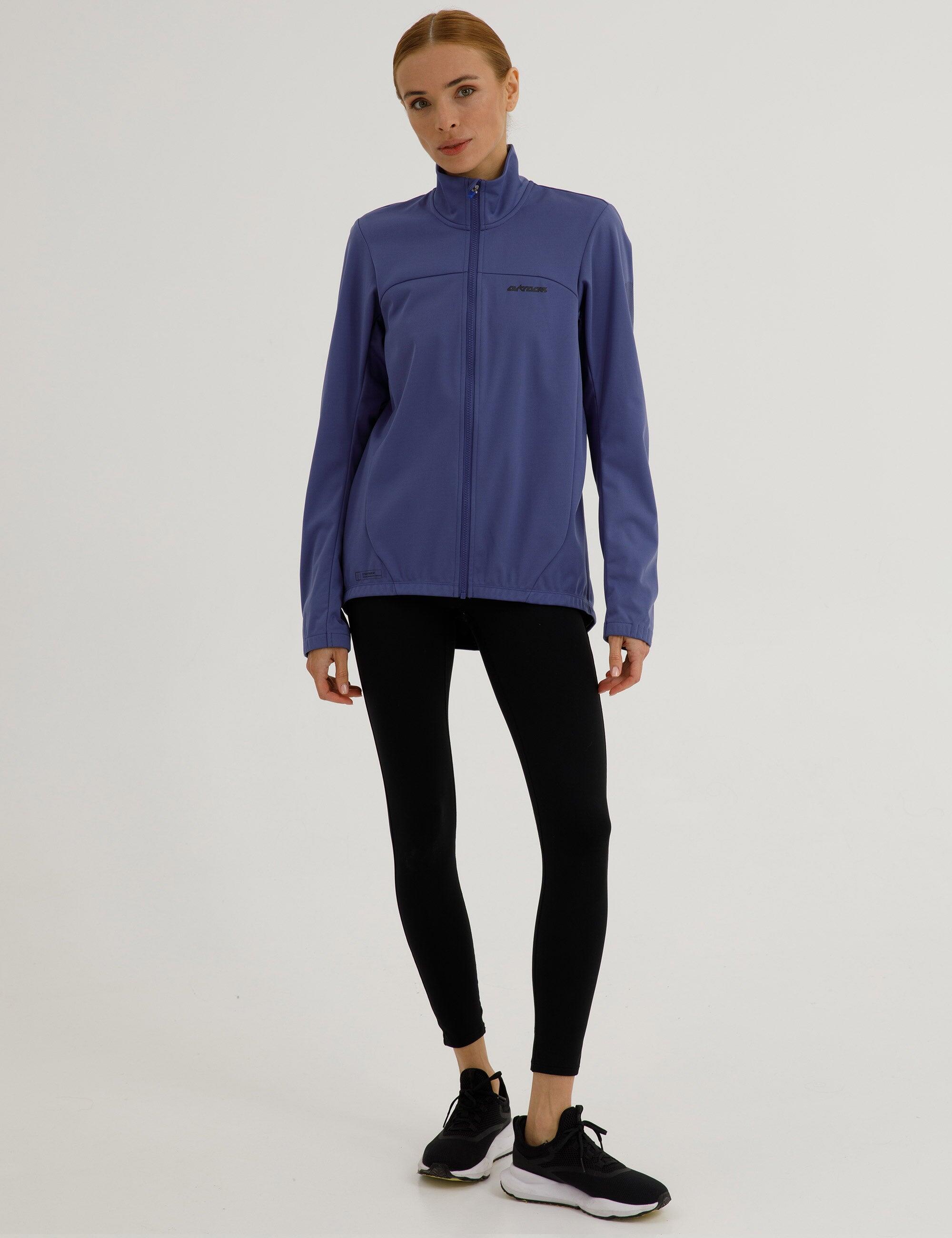Damen Winter Fahrradjacke Softshell Thermalradjacke Advance Line Blau 2/4