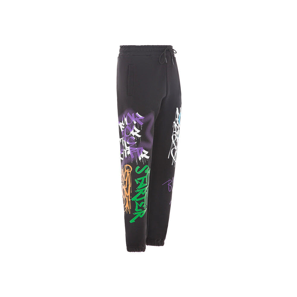 Pantalone graffiti NERO 3/4
