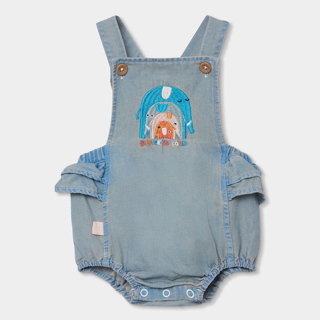 Conjuntos de verano de gimnasia bebé niña boboli azul 4/7