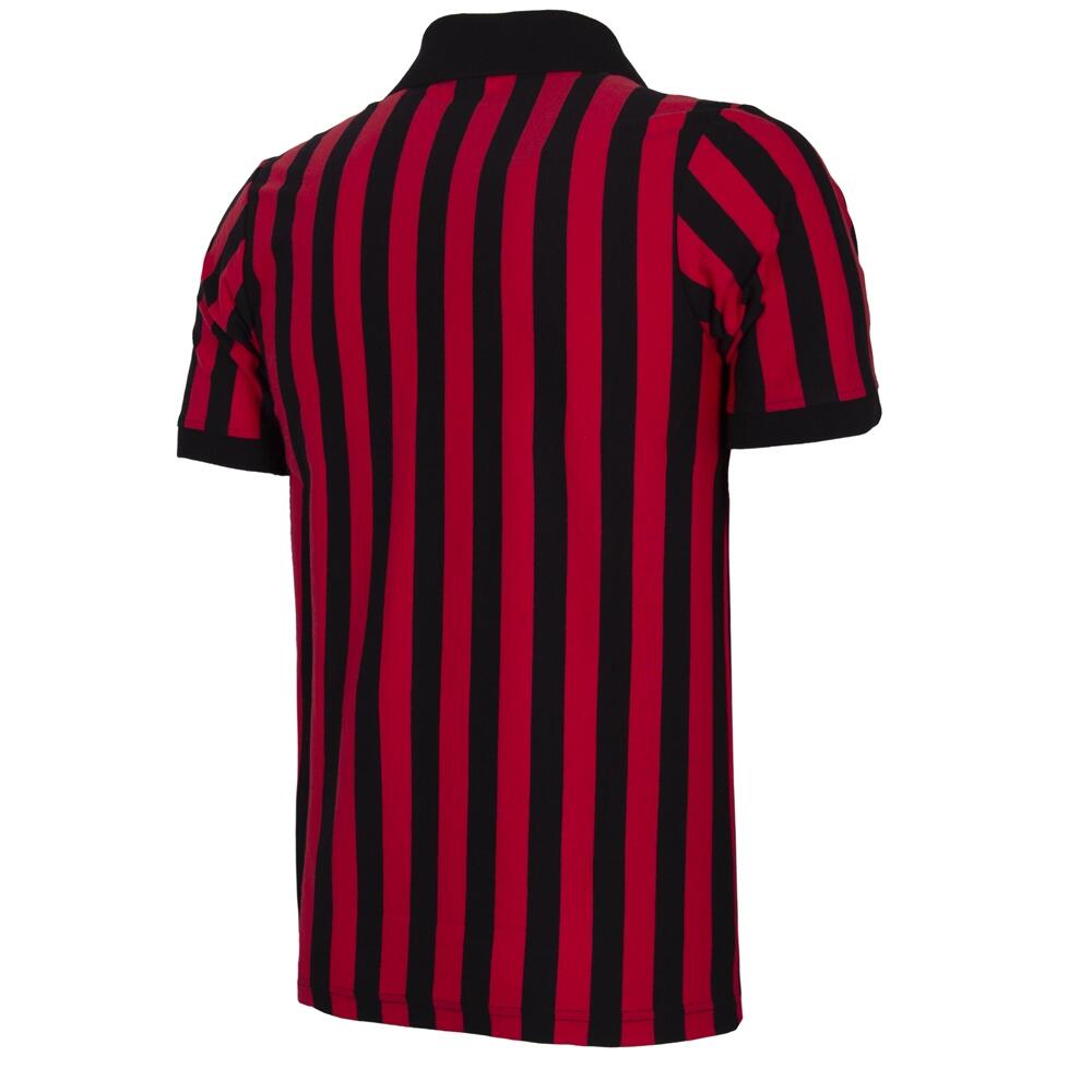 Retro koszulka piłkarska – Męska – AC Milan 1963 – Czarny - Czerwony 2/5
