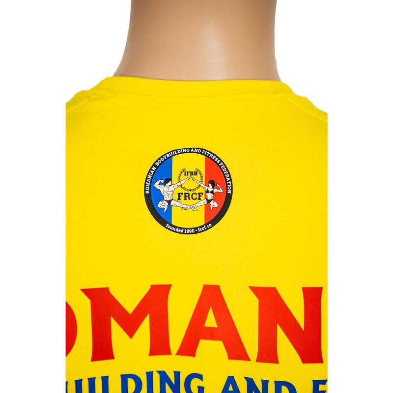 Tricou Bumbac Junioare Oficial FRCF Galben
