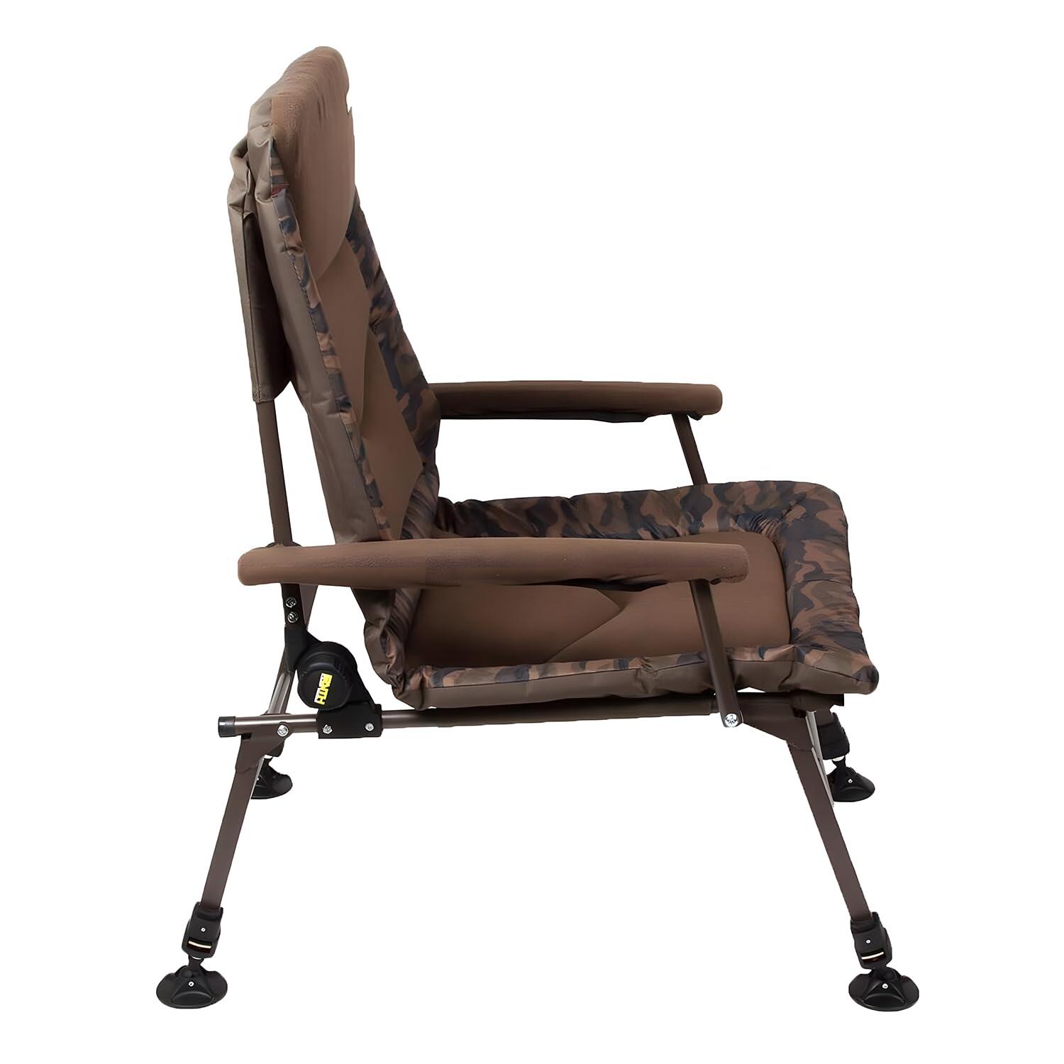 Silla de carpa Big Camou - Respaldo ajustable 3/7