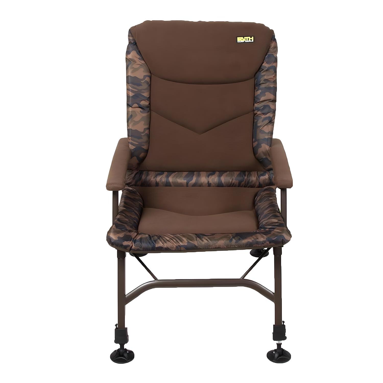 Silla de carpa Big Camou - Respaldo ajustable 2/7
