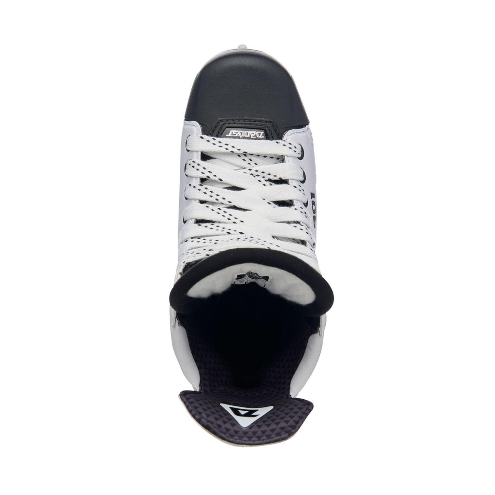 Patins de hockey sur glace DAOUST 501 blancs pour seniors 5/7