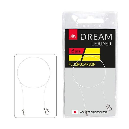 Bas de Ligne Fluorocarbone Dream Leader 30 cm – 7LB / 3,15 kg – 2 pcs