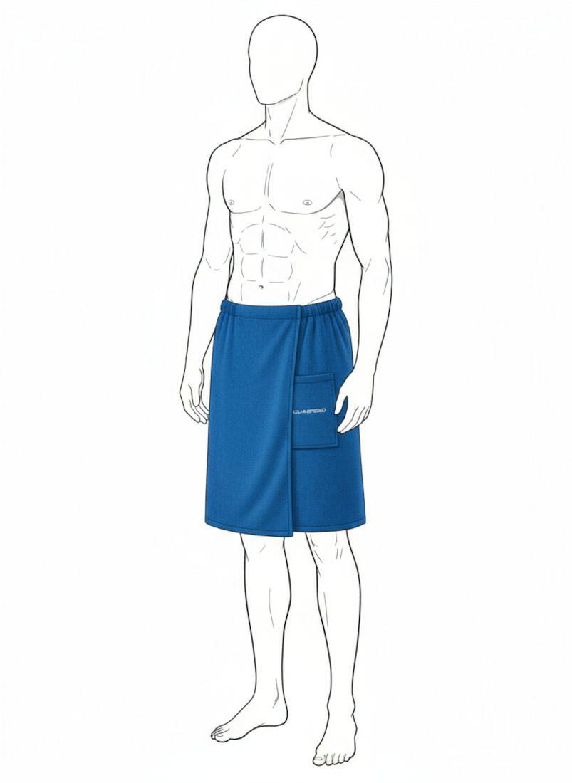 Herren-Saunahandtuch/Kilt Aqua Speed 2/2