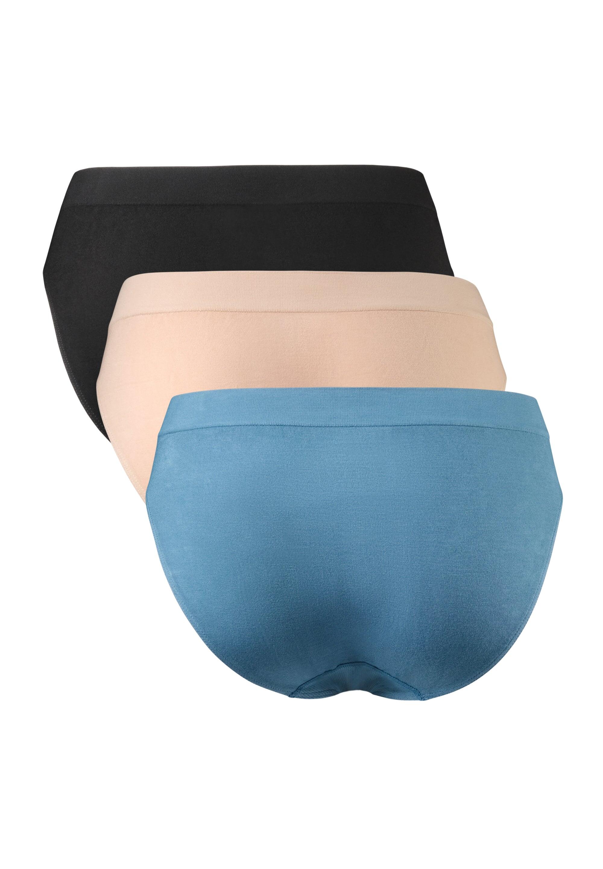 Damen Bambus-Bikini-Slips, Weich und Nahtlos, 3er-Pack | Decathlon