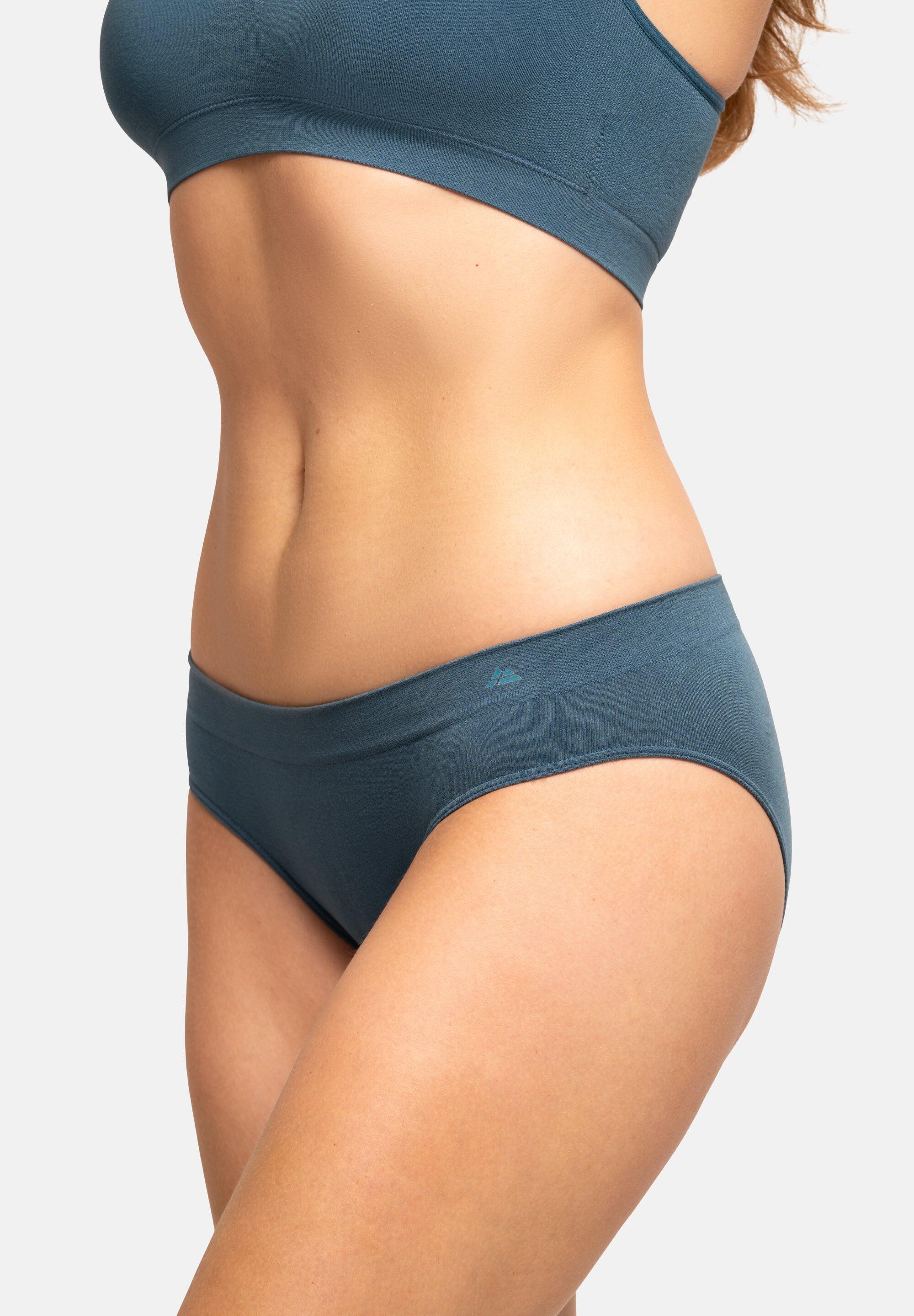Bragas Bikini de Bambú para Mujer, Suaves y Sin Costuras, 3 Pares 5/6
