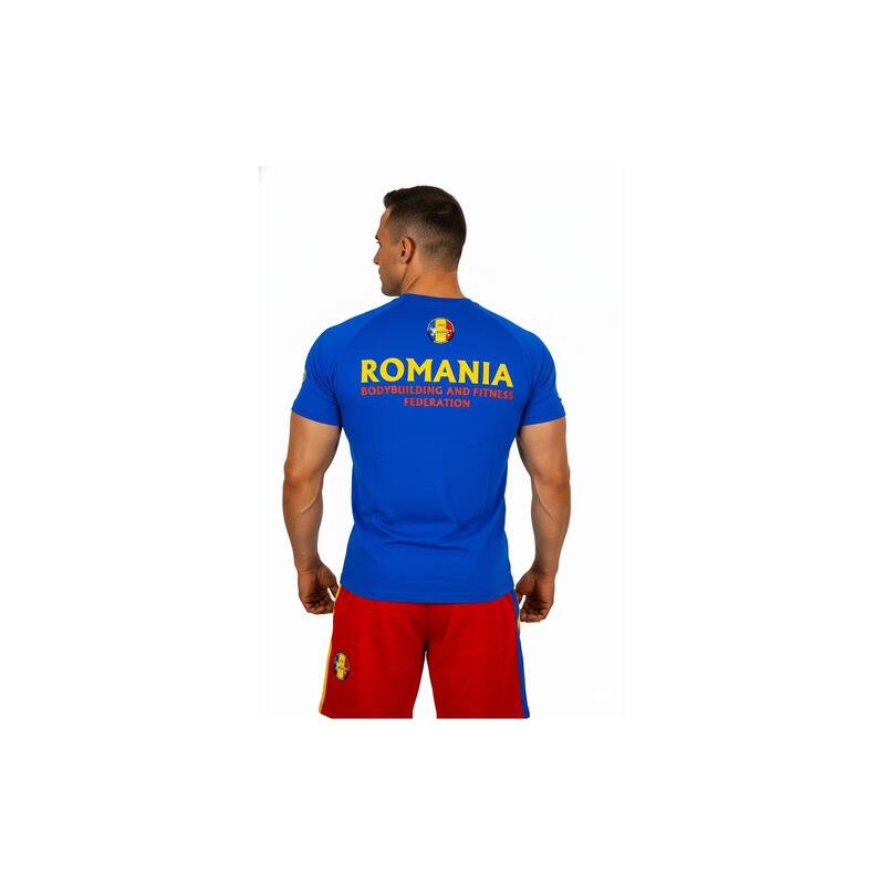 Tricou Bumbac Masculin Oficial FRCF Albastru