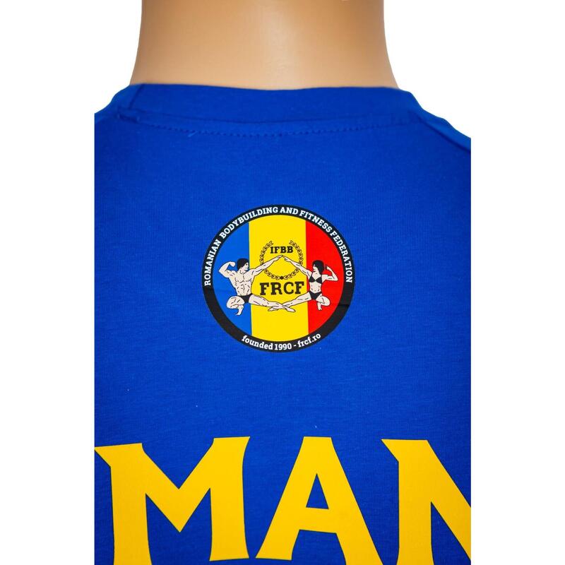 Tricou Bumbac Juniori Oficial FRCF Albastru