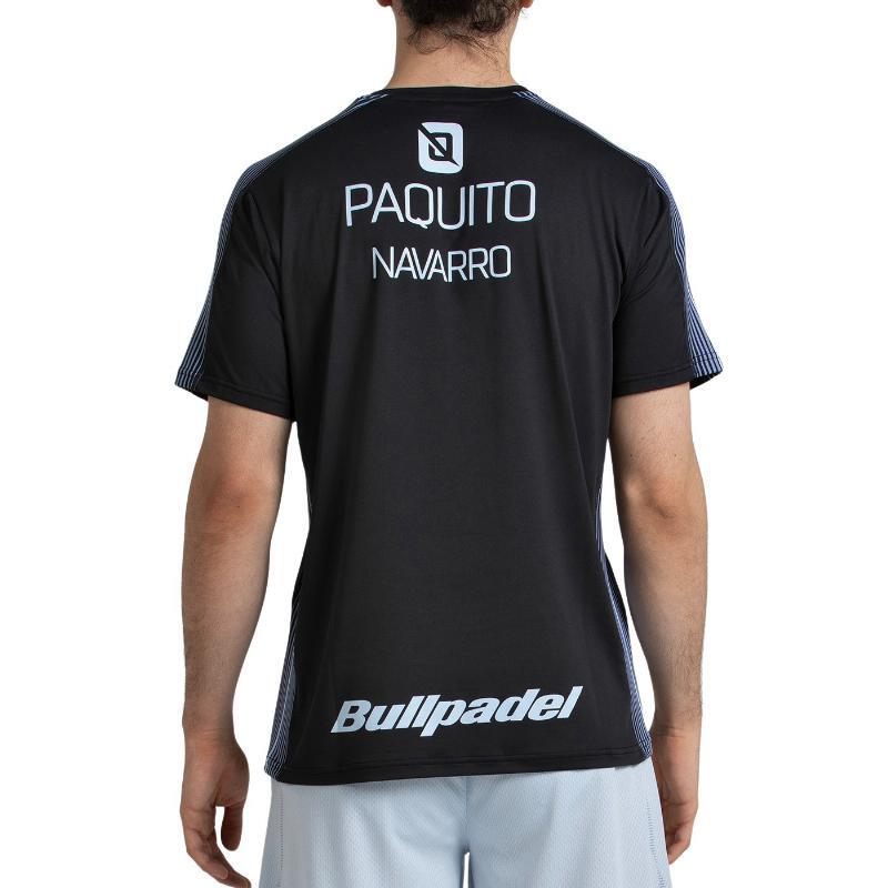 Camiseta Preta Bullpadel Paquito Navarro 26V 4/5