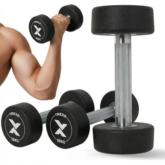 Hantel żeliwny gumowany XTREXO Pro