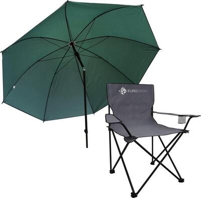 Eurocatch visstoel & paraplu - set - campingstoel - visparaplu