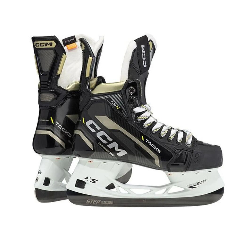 CCM Tacks AS-V Senior Hockey Skates, 7, EU 42, TAPERED black