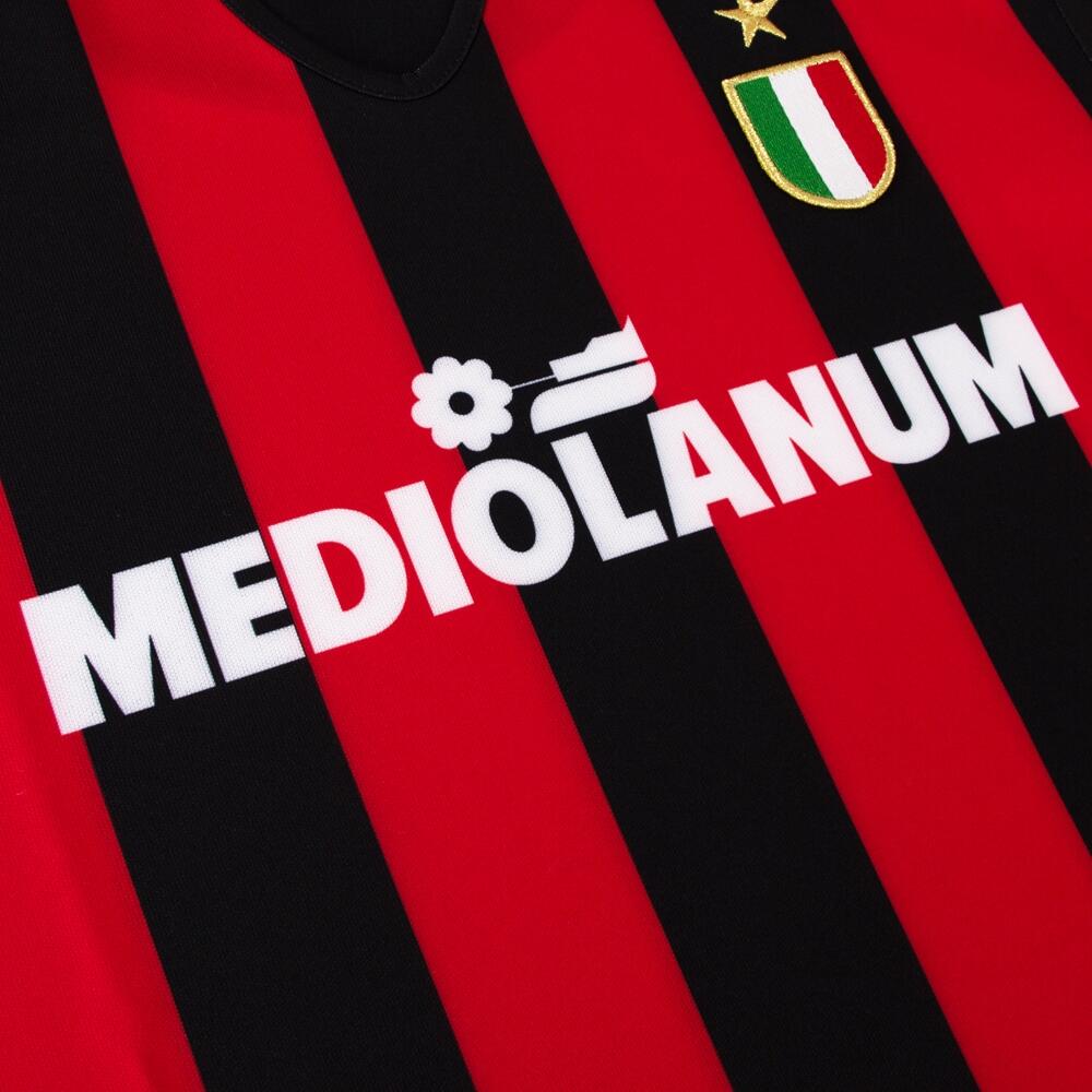 Camiseta de futebol retrô – Masculina – AC Milan 1988 – Branco 5/7