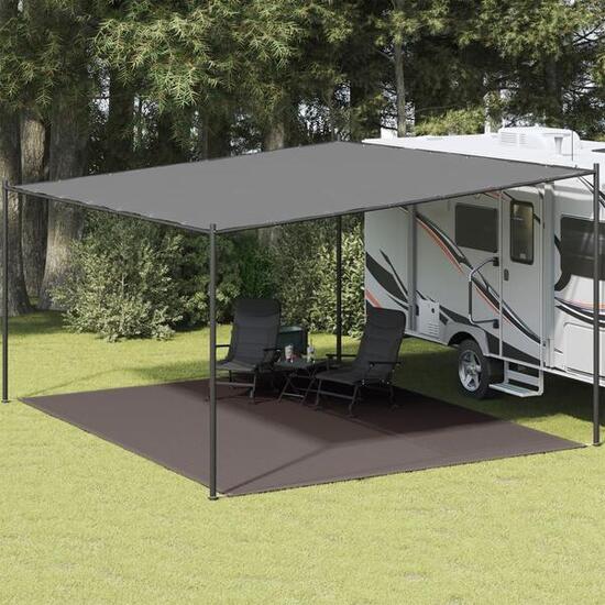 vidaXL Tenttapijt 400 x 500 cm antraciet