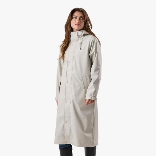 Kurtka przeciwdeszczowa damska do wędrówek wodoodporna Väderöarna Long Coat W