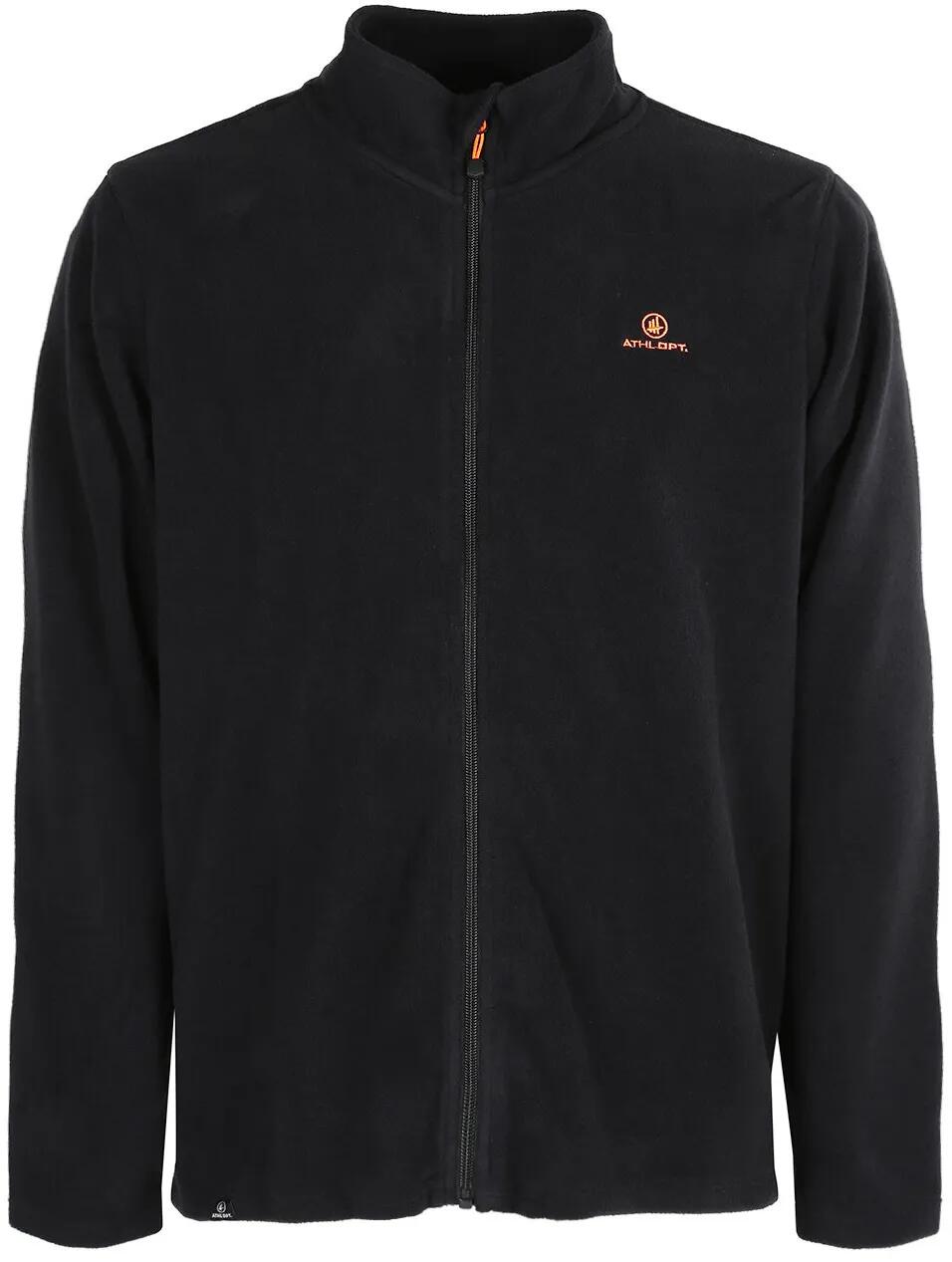 Fleecesweatshirt homme Athl. dpt Jurassic micropolaire noir 1/1