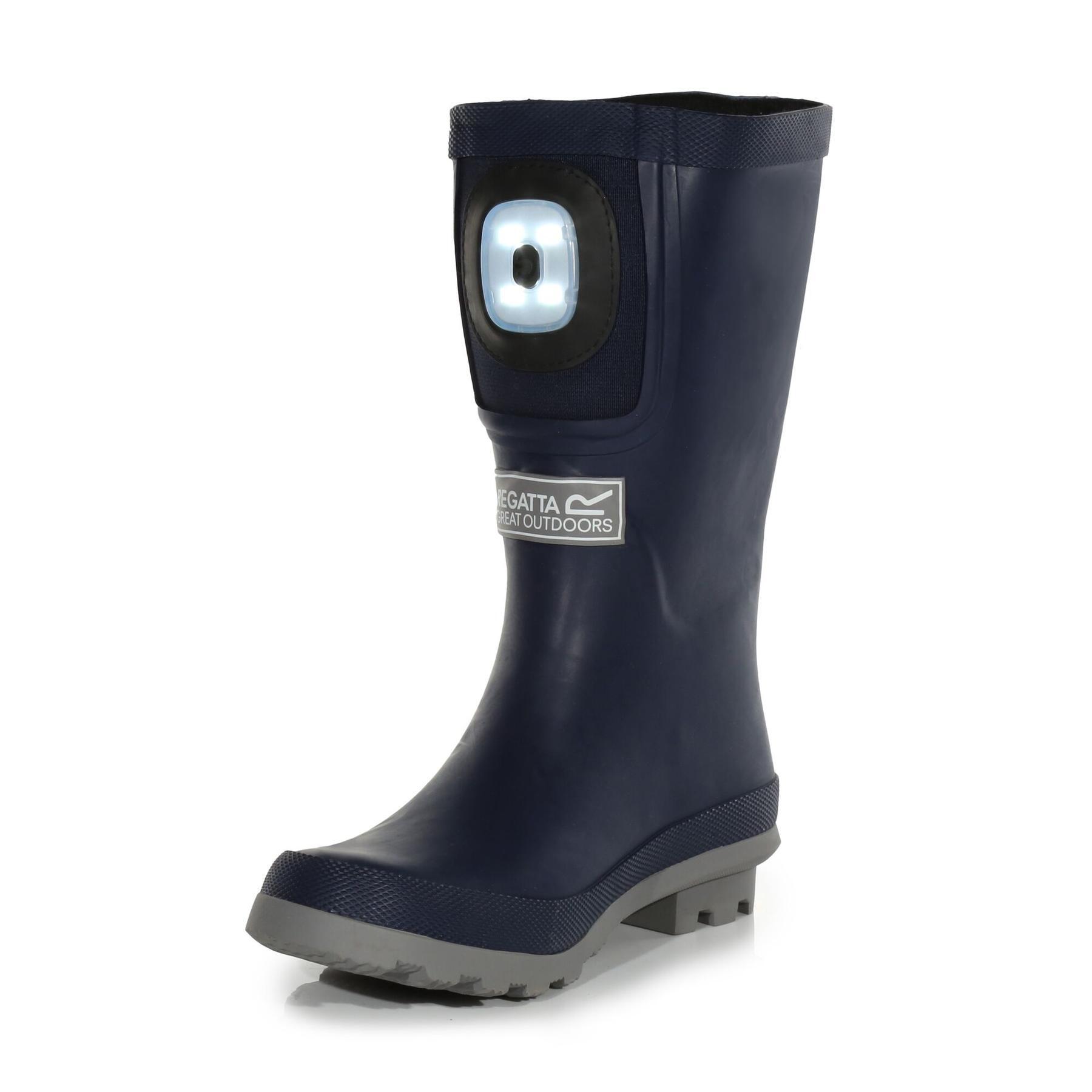 Bottes de pluie enfant Regatta Fairweather Shine Brite Light 3/6
