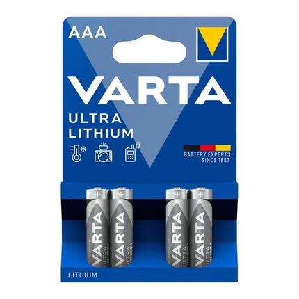 Batterij Varta lithium LR03 AAA (x4)