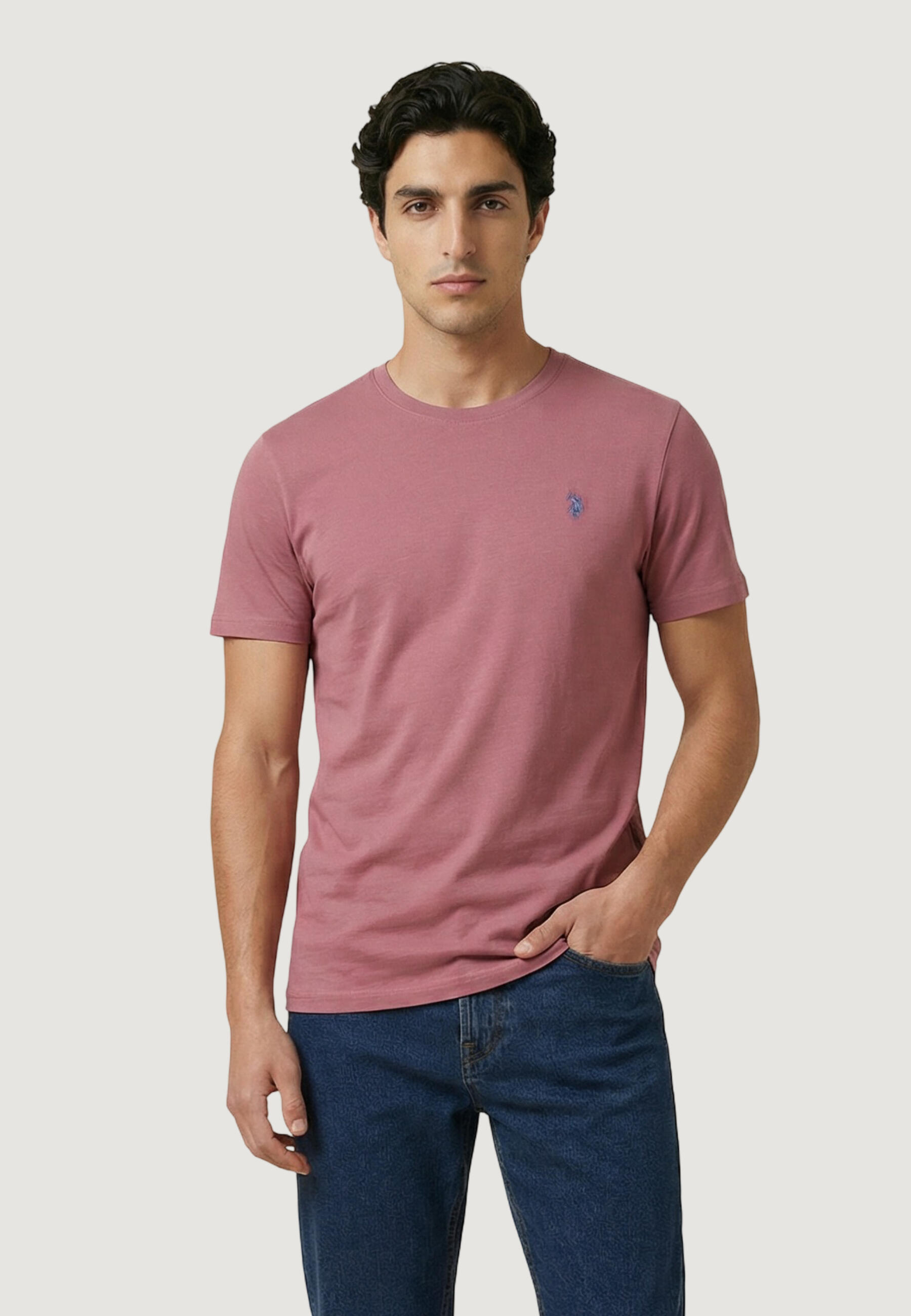 U.s. Polo Assn. T-Shirt Crop Top Mick-Basic Homem Púrpura da Decathlon