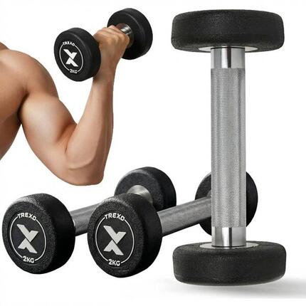 Hantel żeliwny gumowany XTREXO Pro