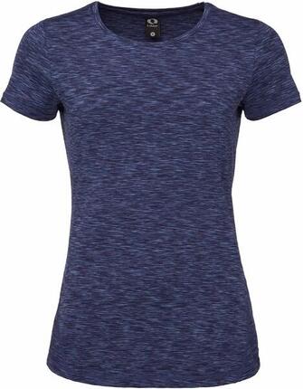 T-shirt femme Loap Marlona bleu marl, coupe slim
