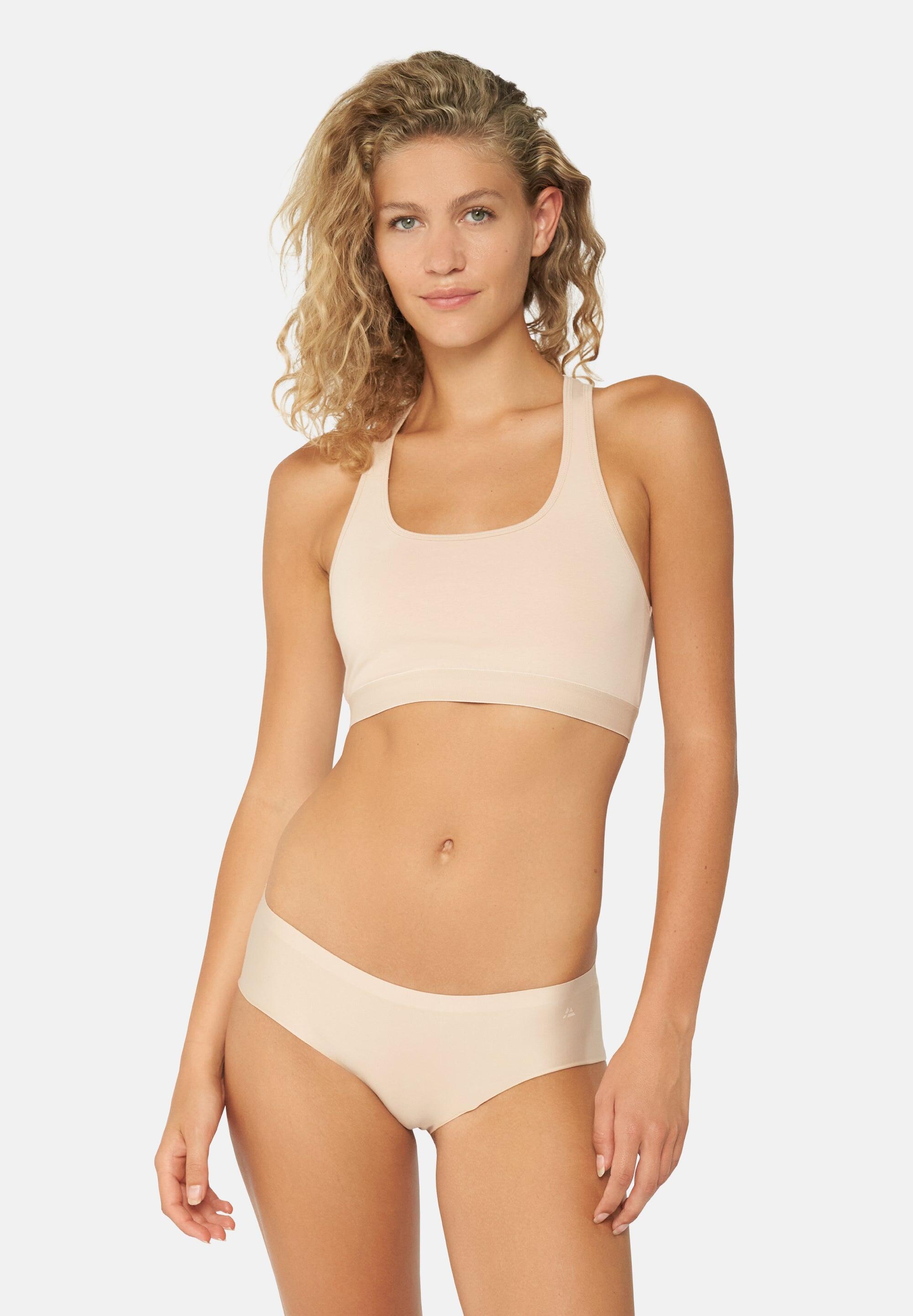 Slip hipster invisibili donna senza cuciture 3 pezzi 3/4