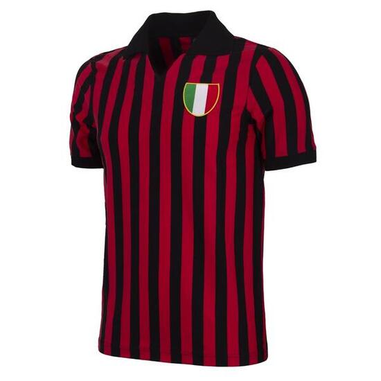 Retro koszulka piłkarska – Męska – AC Milan 1963 – Czarny - Czerwony