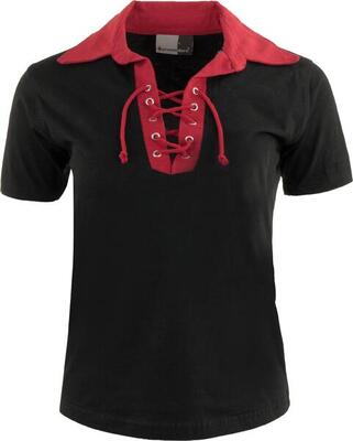 Damespolo promodoro retro polo zwart