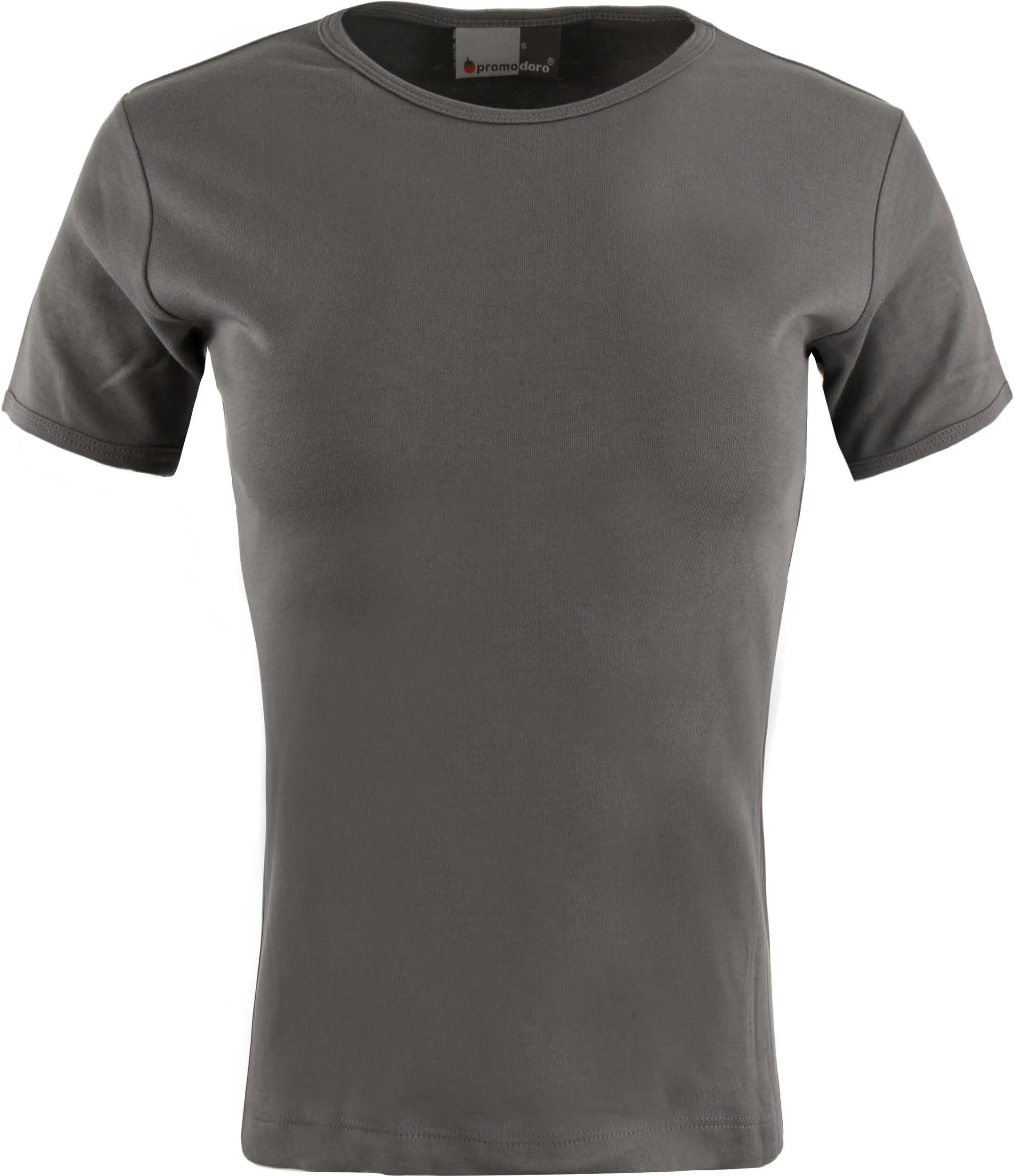 Dames T-shirt Promodoro Interlock Lichtgrijs 1/1