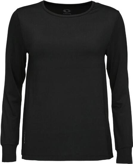T-shirt donna Loap Byrcela maniche lunghe nera