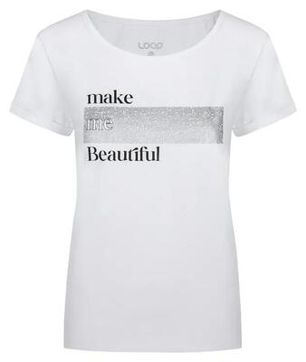 Dames t-shirt loap abilla wit