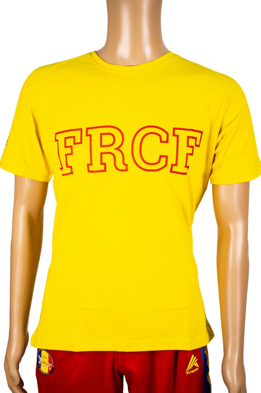 Tricou Bumbac Juniori Oficial FRCF Galben
