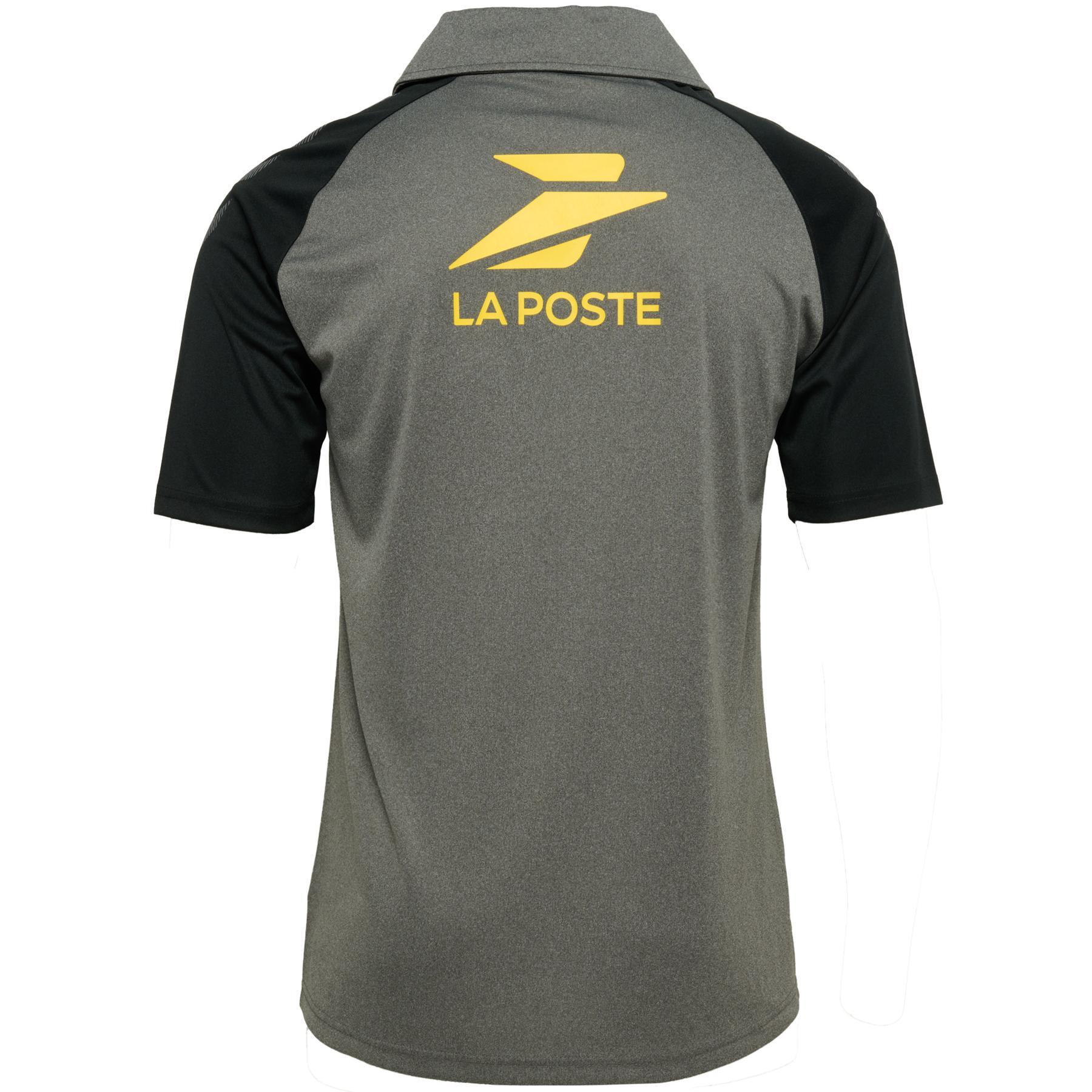 Maillot Rugby jaune vert FFR La Poste top 14 FFR polyester
