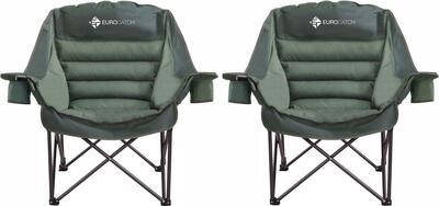 Comfy Club Chair XXL set da 2 - Sedie da campeggio pieghevoli