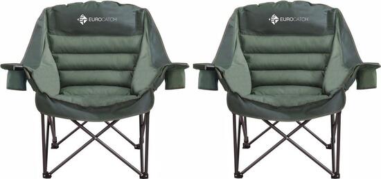 Comfy Club Chair XXL set da 2 - Sedie da campeggio pieghevoli