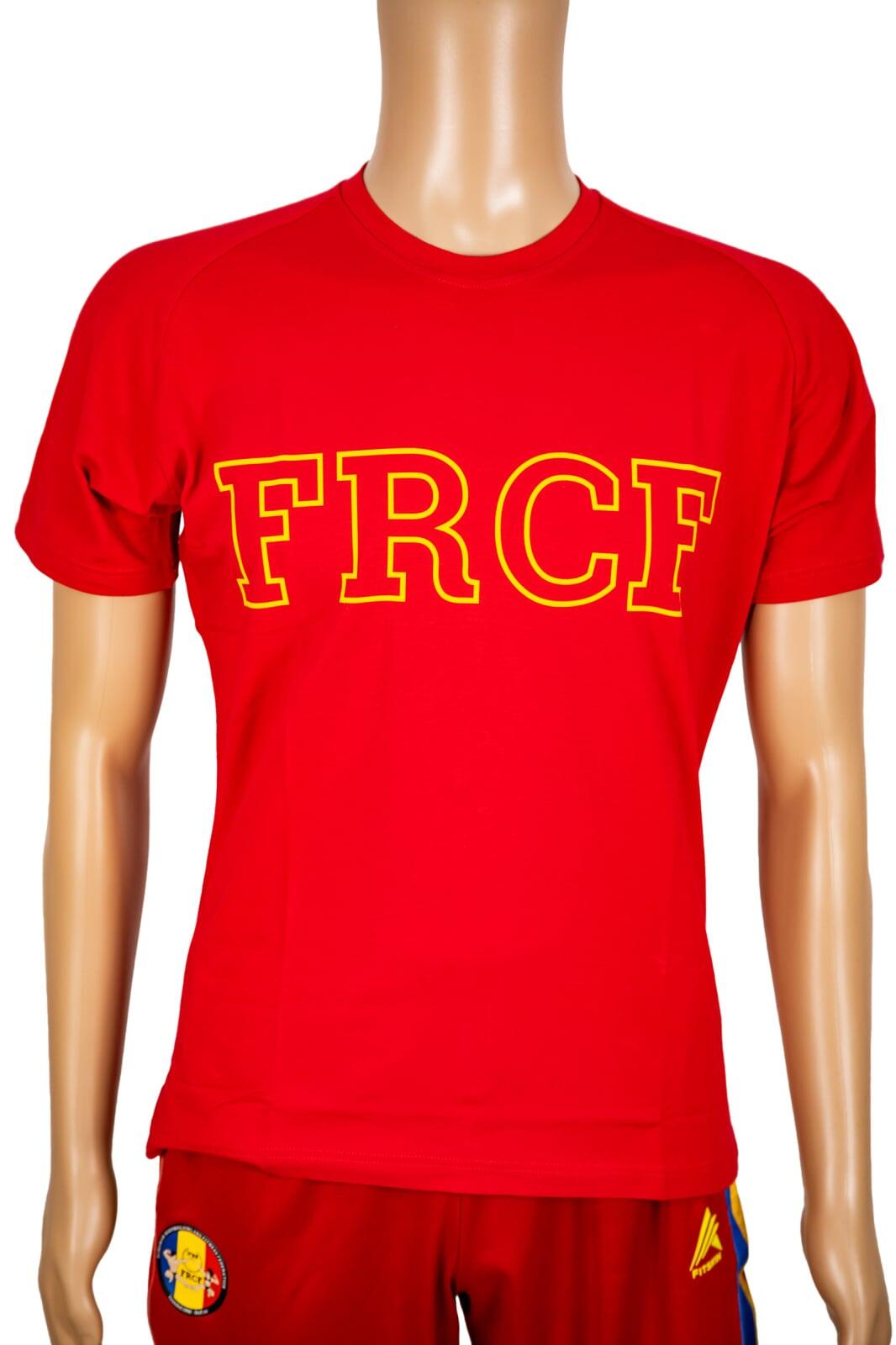 Tricou Bumbac Juniori Oficial FRCF Rosu