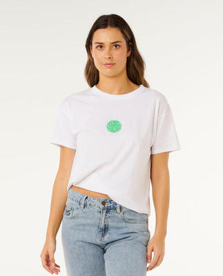 Rip curl icons of surf relaxed tee - optical white