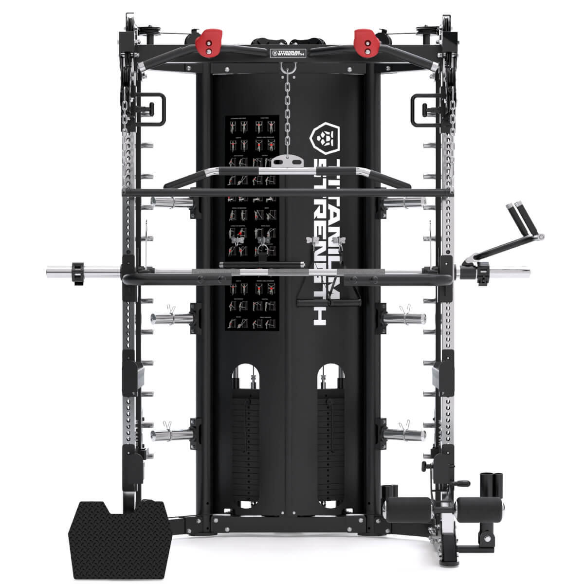 All-in-One Trainer – Double Poulie (2x90 kg), Smith Machine et Power Rack 2/5