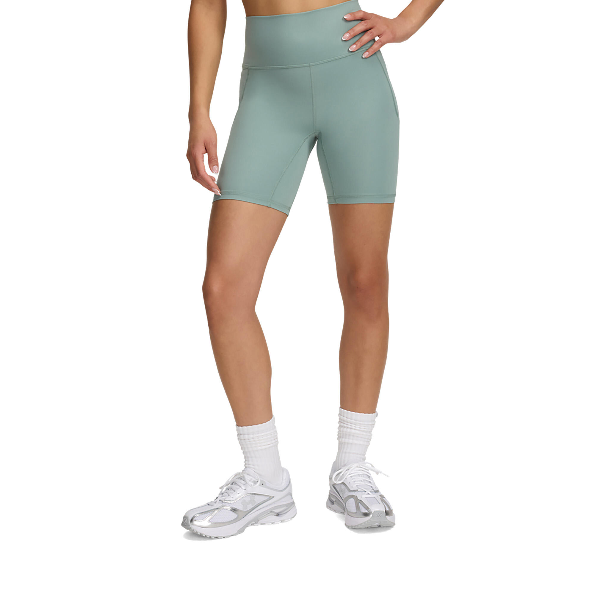 Pantalones cortos de entrenamiento para mujer Under Armour Meridian Bike 7in 3/3