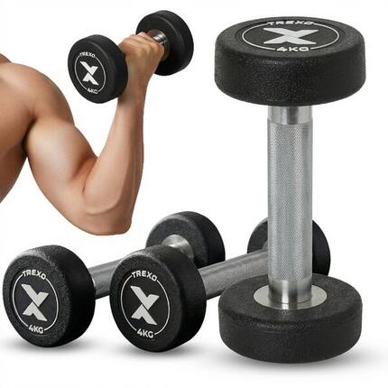 Hantel żeliwny gumowany XTREXO Pro