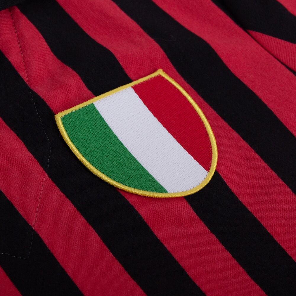 Retro koszulka piłkarska – Męska – AC Milan 1963 – Czarny - Czerwony 2/5