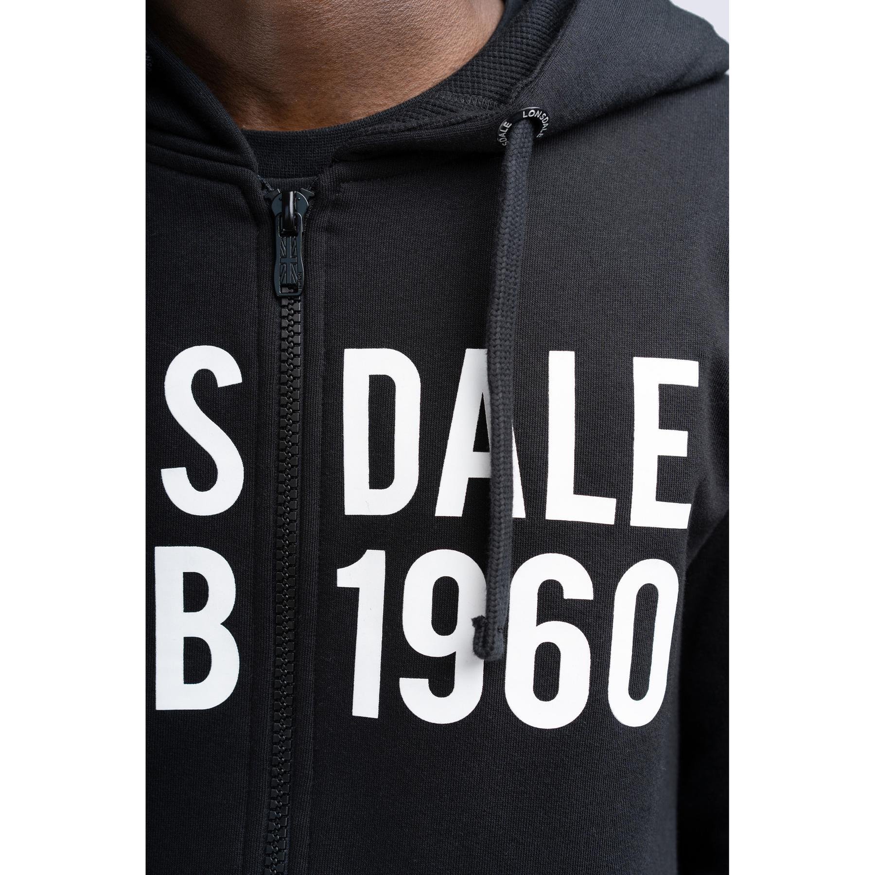 Sudadera con capucha y cremallera Lonsdale Solfach 4/7