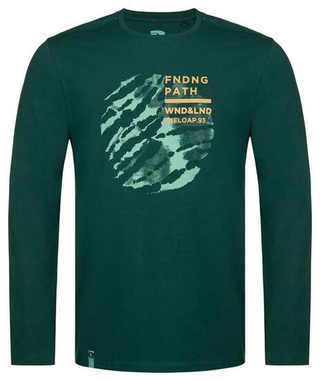 T-shirt uomo Loap Aldar verde a maniche lunghe