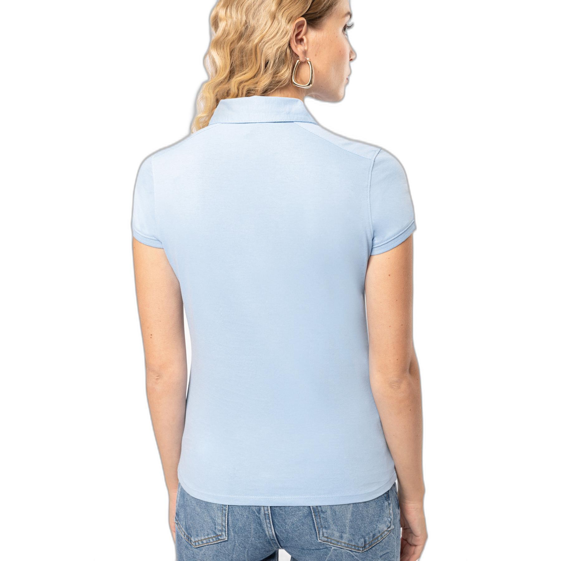 Damen Polo mit kurzen Ärmeln Kariban Jersey 7/7