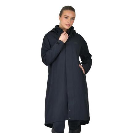 Wasserdichte Reitjacke mit Kapuze, Damen Weatherbeeta longline